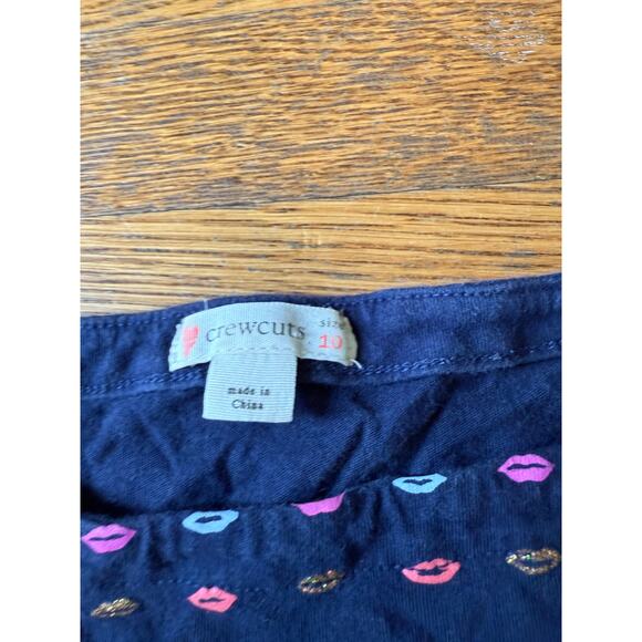 Crewcuts Girls' Lips Print Top Size 10 - Picture 3 of 4